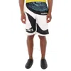 BURBERRY BURBERRY MEN'S INK BLUE GRAPHIC-PRINT MULBERRY SILK SHORTS