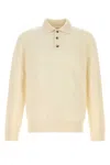 Burberry Alpaca Blend Cable Knit Sweater In White