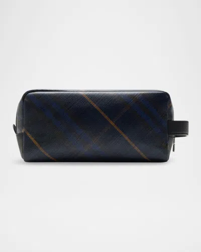 Burberry Men's Jacquard Check Travel Pouch