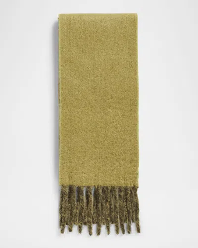 Burberry Men's Jacquard Logo Scarf In Green