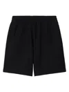 Burberry Logo-appliqué Cotton Shorts In Black