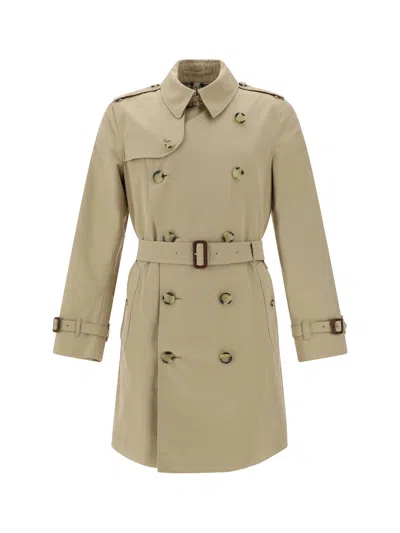 Burberry Men Kensington Coat In Neutral