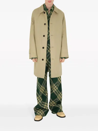 BURBERRY BURBERRY MEN KNEE LENGTH RAINCOAT