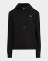 Burberry Men Black Sweatshirt With Ekd Embroidery On The Front And Logo Print On The Rear In Cotton In Black