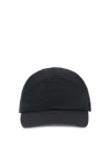 Burberry Men Knight Stamp Gabardine Baseball Cap In Black