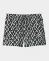 Burberry Nautical Knot-print Swim Shorts In Magnet Ip Pattern
