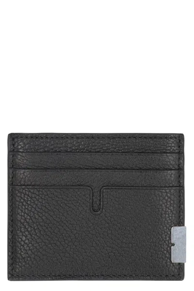 BURBERRY MEN'S LEATHER CARD HOLDER