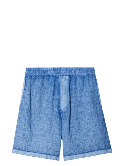BURBERRY MEN'S LINEN BERMUDA SHORTS