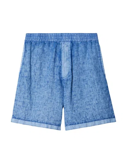 BURBERRY MEN'S LINEN EKD SHORTS