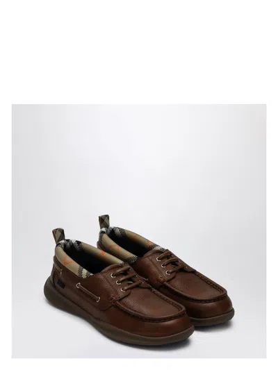 Burberry Men's Loafers With Check Trim