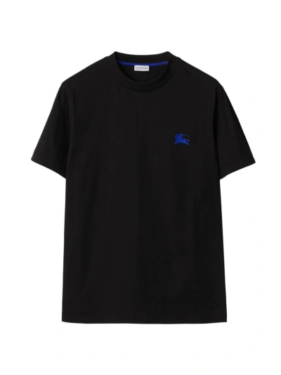 Burberry Men's Logo Cotton T-shirt In Black