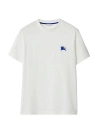 Burberry White Crewneck T-shirt In Salt