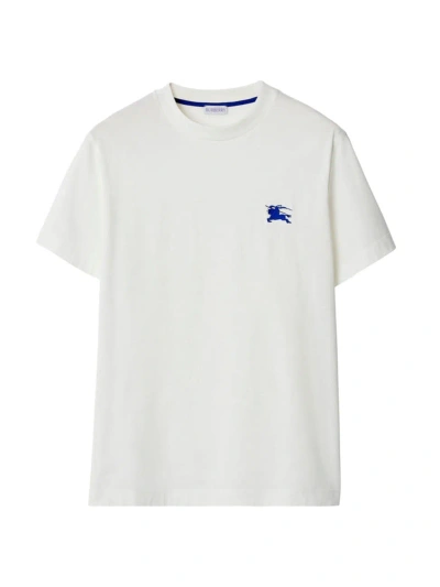 Burberry Men's Logo Cotton T-shirt In Salt