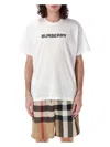 Burberry Oversized T-shirt That Sports The House Logo On The Front In White