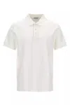 Burberry Men Logo Embroidery Polo Shirt In White