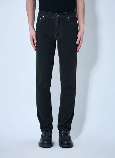 Burberry Men Logo Patch Jeans In Black