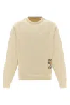 Burberry Beige Logo Sweatshirt In Cream