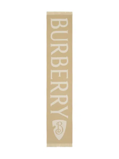 Burberry Men Logo Wool Scarf