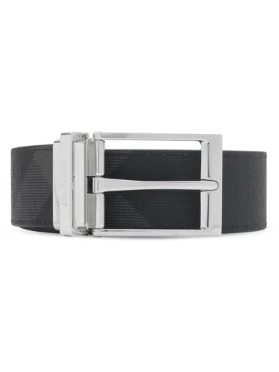 Burberry Men's Louis Reversible Leather Belt In Neutral