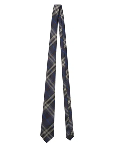 Burberry Men's Manston Check Silk Tie In Neutral
