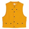 Burberry Men's Marigold Wool Waistcoat In Gold Tone