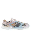 Burberry Men Matrix Check Sporty Sneakers In Multi