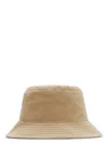 Burberry Reversible Gabardine Bucket Hat In Flax,sand