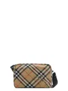 Burberry Vintage Check Messenger Bag With Silver Hardware In Multi