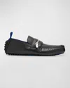 Burberry Slip-ons With Metal Hardware Detail In Black
