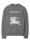Burberry Ekd Wool Cashmere Sweater In Grey