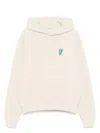 Burberry B Shield Logo-print Hoodie In Alpine