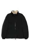 Burberry Reversible Check Puffer Jacket In Sand