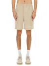 Burberry Nautical Logo Shorts Featuring Pockets In Brown