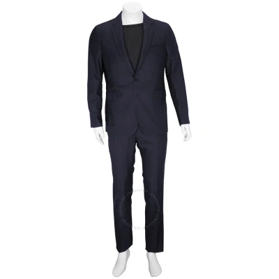 Burberry Men's Navy Birdseye Slim Fit Wool Suit In Black