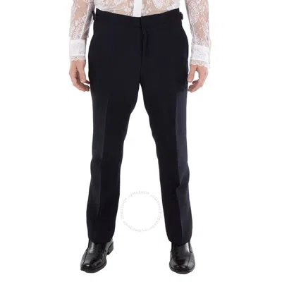 Burberry Men's Navy Tailored Trousers In Black