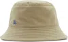 Burberry Equestrian Knight Embroidered Cotton Bucket Hat In Brown
