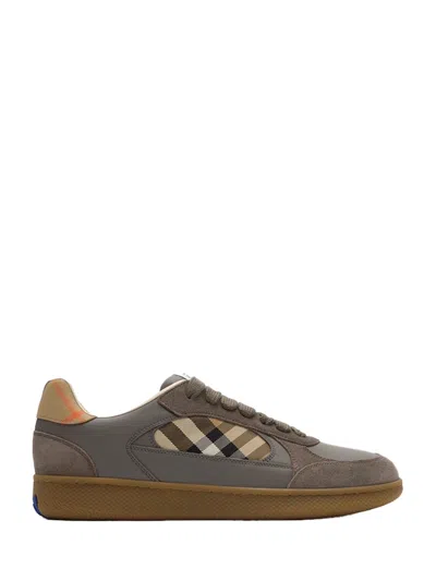 Burberry Men New Terrace Sneaker Tower Grey In Multi