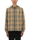 Burberry Printed Polyester Reversible Jacket In Neutral