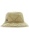 Burberry Crinkled Quilted Bucket Hat In Soap