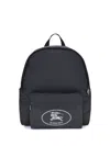 Burberry Black Backpack With Spacious Design And Padded Straps