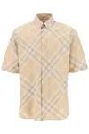 BURBERRY MEN'S OVERSIZED CHECK SHIRT MADE WITH 100% ORGANIC COTTON