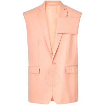 Burberry Men's Panel Detail Tailored Vest In Pink In Gold