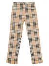 Burberry Check-print Trousers In Brown