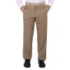Burberry Men's Pecan Melange English Fit Crystal Embroidered Technical Linen Trousers In Pecan Melange