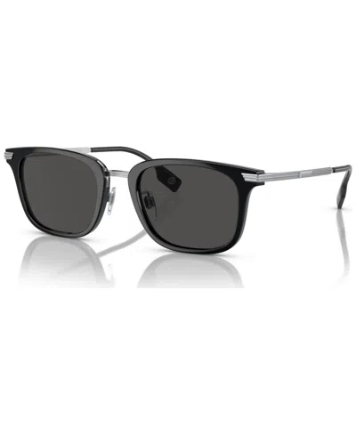 Burberry Men's Peter Sunglasses, Be439551-x 51 In Black