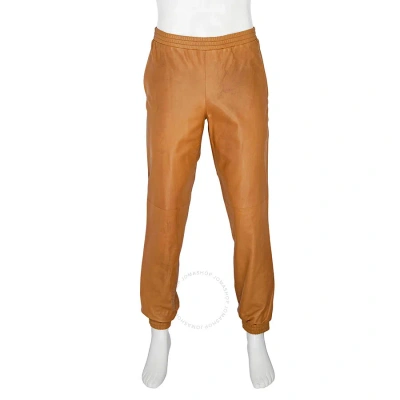 Burberry Men's Plonge Lambskin Trackpants In Warm Walnut ModeSens