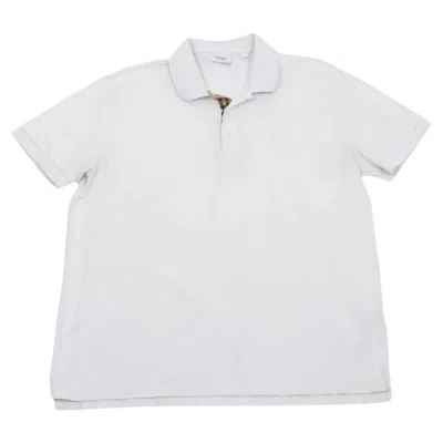 Pre-owned Burberry Men's Polo Size M In Gray