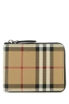 Burberry Check-print All-around Zip Wallet In Multicolor
