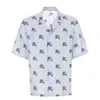 Burberry Ekd Tb-monogram Pyjama Shirt In Blue