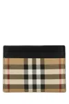 Burberry Sandon Cardholder Featuring Signature Pattern In Multicolor